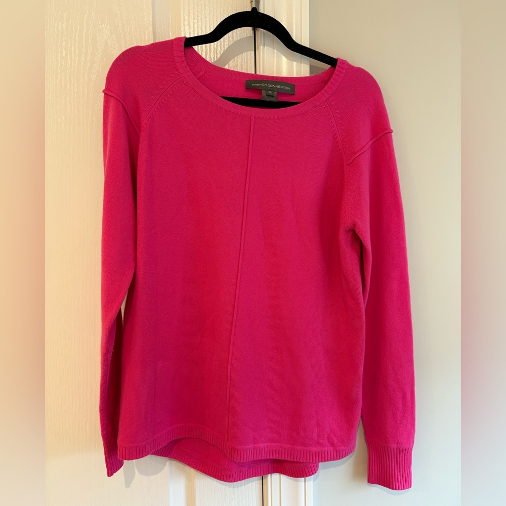Women's Oversized Hot Pink Sweater